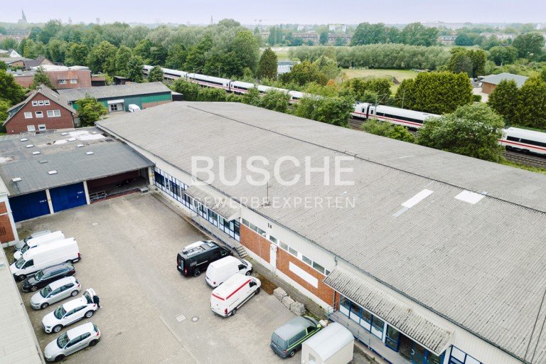 Au�enansicht M�nster Halle / Lager / Produktion Dieckstra�e || 3.500 m� Lager- und Servicefl�chen || frei ab sofort