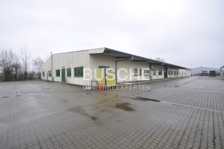 Titelbild Rahden Halle / Lager / Produktion Rahden || 1.518 m� Hallenfl�che || Tor zur Anlieferung || Frei ab sofort