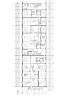 Grundriss 1. OG beide Einheiten Loftb�ro in Hafenn�he || ca. 400 m� || Tolle New-Work Konzept || klimatisiert