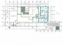 Grundriss mit m�glichen Teilungen Coerm�hle || 713 m� Produktion-, Service-, B�rofl�chen || Frei ab sofort