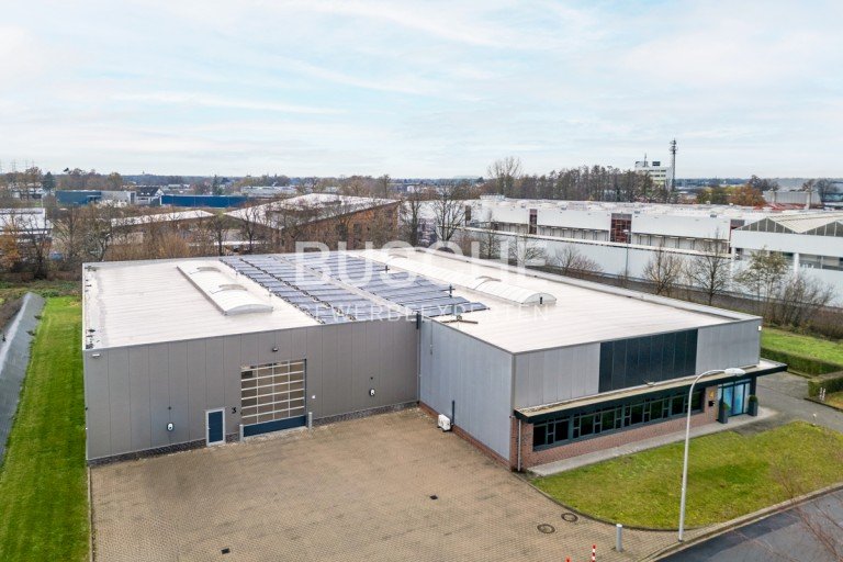 Au�enansicht Gronau Halle / Lager / Produktion Gronau || Produktionshalle mit B�rofl�chen|| 1.594 m� Gesamfl�che || 176 m� B�ro || teilbar ab 822