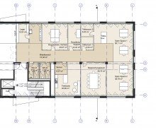 Grundriss Loddenheide || 320 m� B�rofl�che || hochwertig & offen gestaltet || frei ab Februar 2026 || Parkhaus