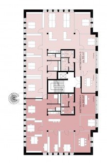 Beispielgrundriss Rob17.c || 245 m� B�ro|| Quartiersparkhaus & gute Verkehrsanbindung || Erstbezug Q4 2025