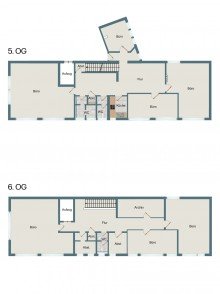 Grundriss Correnstra�e || 302 m� B�roeinheit || �ber 2 Etagen ||  optimale Anbindung